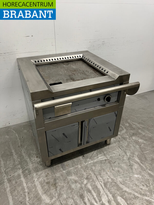Edelstahl Teppanyaki Grillpfanne 80 cm GAS Horeca – Bild 3