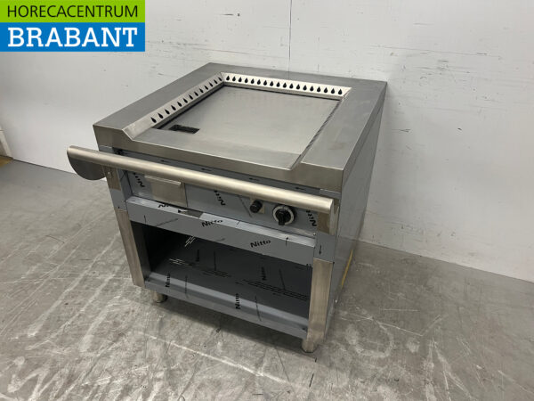 Edelstahl Teppanyaki Grillpfanne 80 cm GAS Horeca – Bild 2