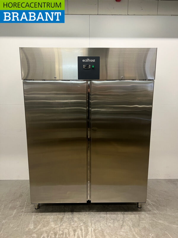 Ecofrost Doppeltürige Gefriertruhe aus Edelstahl 1400 Liter 230V Horeca