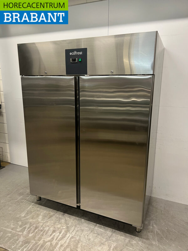 Ecofrost Doppeltürige Gefriertruhe aus Edelstahl 1400 Liter 230V Horeca – Bild 2