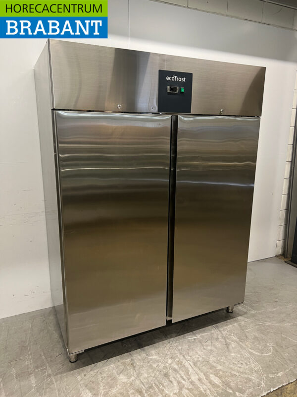 Ecofrost Doppeltürige Gefriertruhe aus Edelstahl 1400 Liter 230V Horeca – Bild 3