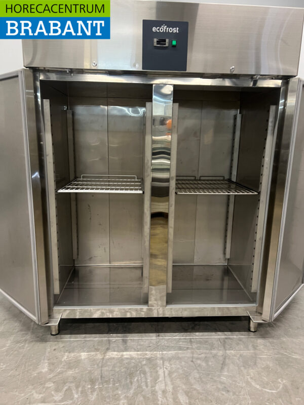 Ecofrost Doppeltürige Gefriertruhe aus Edelstahl 1400 Liter 230V Horeca – Bild 4
