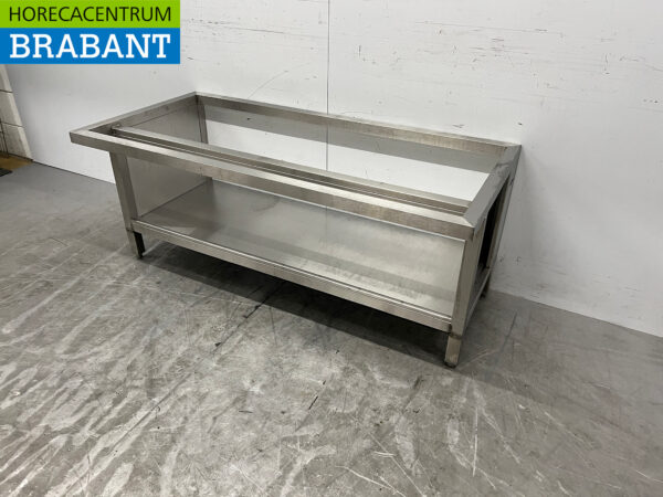 Sockel aus Edelstahl 140 x 65 x 59,5 cm Catering – Bild 2