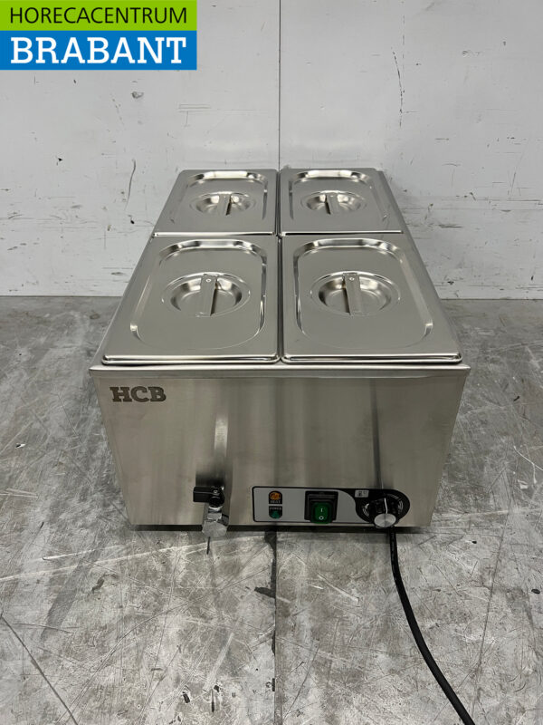 Edelstahl HCB Bain marie 4 x 1/4 GN 230V Horeca