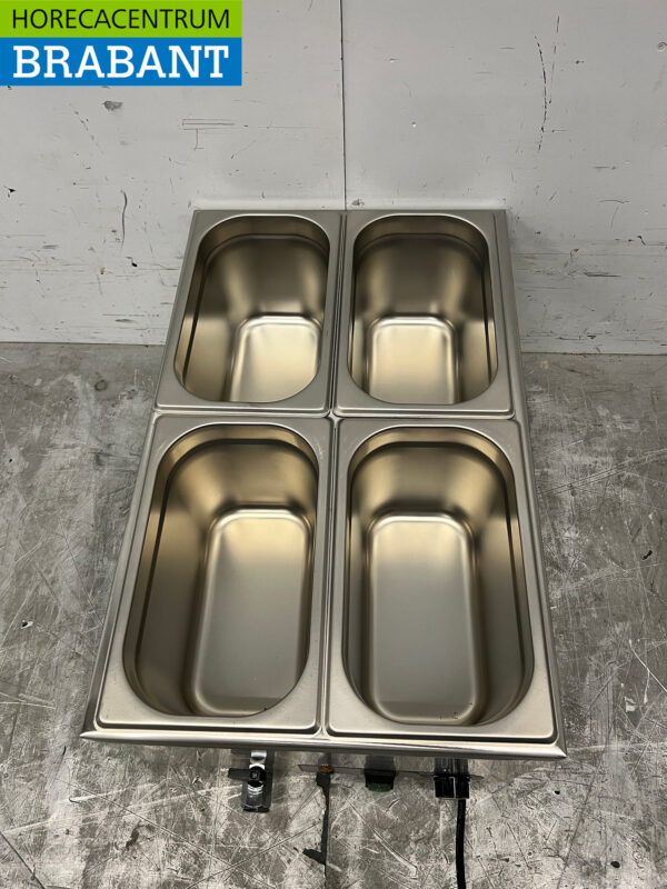 Edelstahl HCB Bain marie 4 x 1/4 GN 230V Horeca – Bild 5