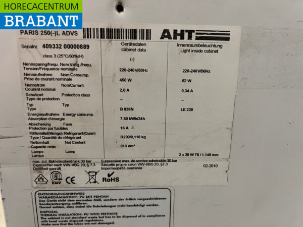 AHT Laden-Gefrierschrank 250 cm 230V Horeca – Bild 5