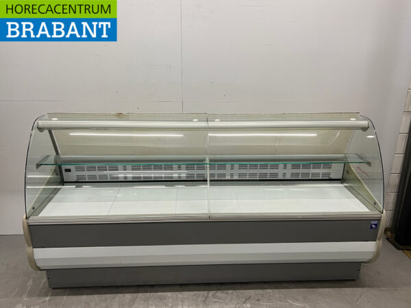 DGD Kühlvitrine Snackvitrine Kühlvitrine 248,5 cm 230V Cafeteria Pommesbude Catering Catering