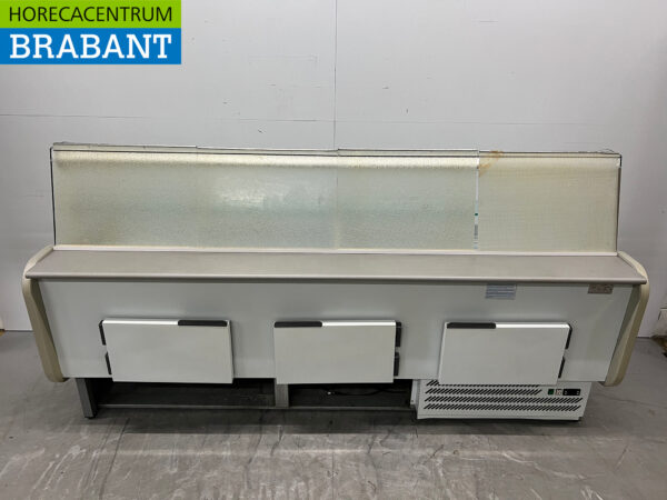 DGD Kühlvitrine Snackvitrine Kühlvitrine 248,5 cm 230V Cafeteria Pommesbude Catering Catering – Bild 4