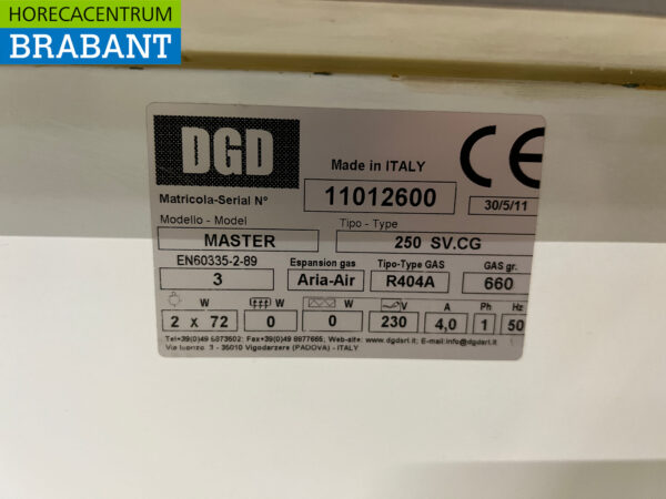 DGD Kühlvitrine Snackvitrine Kühlvitrine 248,5 cm 230V Cafeteria Pommesbude Catering Catering – Bild 7