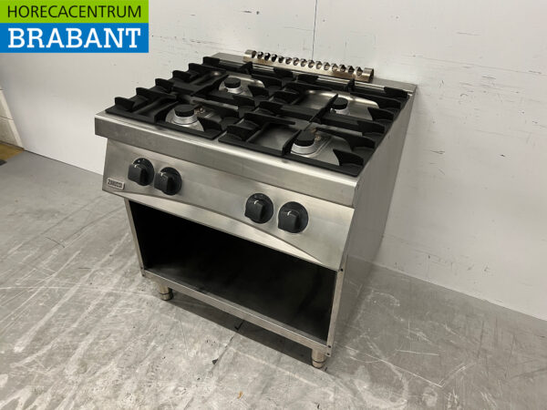 Zanussi 4-Flammen-Herd aus Edelstahl 80 cm GAS Horeca – Bild 2