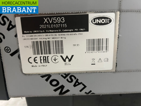 Edelstahl Unox XV593 Heißluftofen Steamer 7 x 1/1 GN 400V Horeca – Bild 6