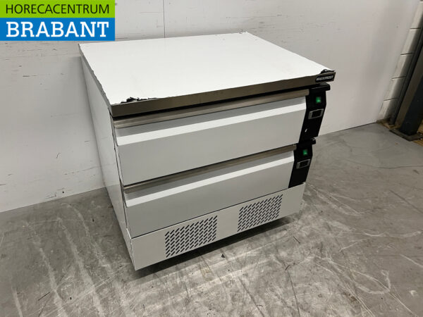 Edelstahl Maxxfrost Kühl-Gefrierschrank Werkbank 2 Schubladen 4 x 1/1 GN 230V Horeca – Bild 3