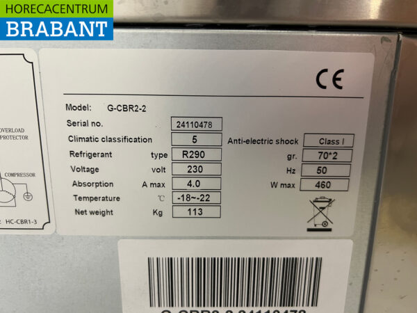 Edelstahl Maxxfrost Kühl-Gefrierschrank Werkbank 2 Schubladen 4 x 1/1 GN 230V Horeca – Bild 5