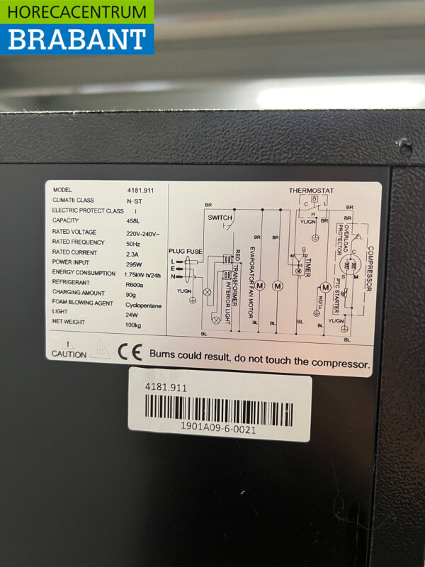 Maxxfrost 2-türiger Glastürkühlschrank 458 Liter 230V Horeca – Bild 5