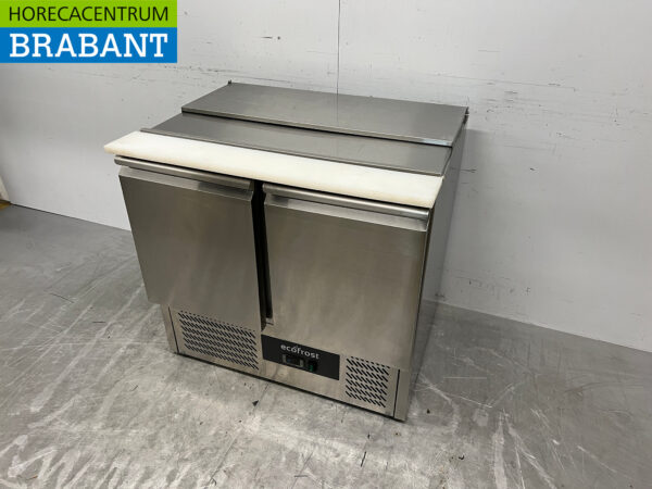 Ecofrost Saladette aus Edelstahl 90,5 cm 230V Horeca – Bild 2