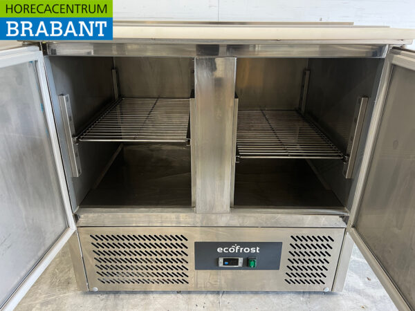 Ecofrost Saladette aus Edelstahl 90,5 cm 230V Horeca – Bild 5