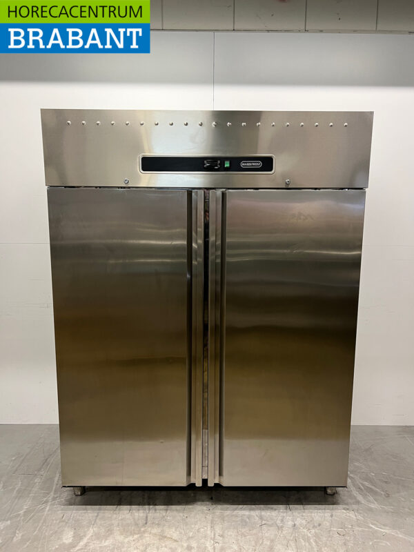 Maxxfrost Doppeltüriger Kühlschrank aus Edelstahl 1300 Liter 230V Horeca