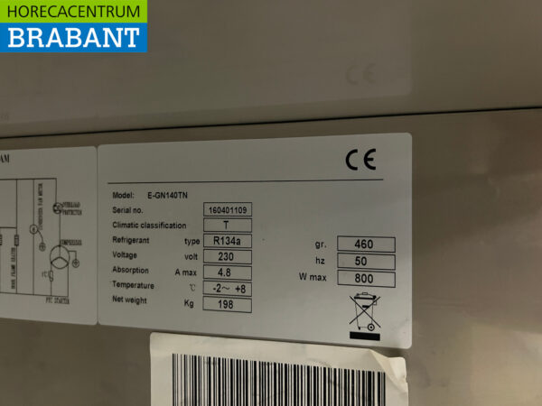 Maxxfrost Doppeltüriger Kühlschrank aus Edelstahl 1300 Liter 230V Horeca – Bild 5