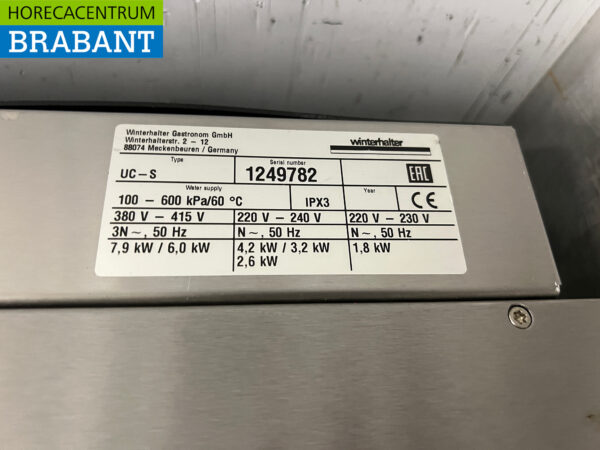 Edelstahl Winterhalter Gläserspüler mit Ablaufpumpe 230V Horeca – Bild 9