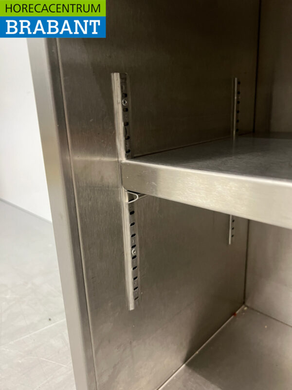 Edelstahl-Hängeschrank 2 Schiebetüren 146 cm Catering – Bild 5