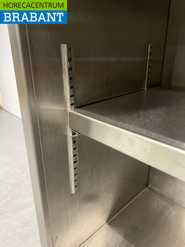 Edelstahl-Hängeschrank 2 Schiebetüren 148 cm Catering – Bild 5