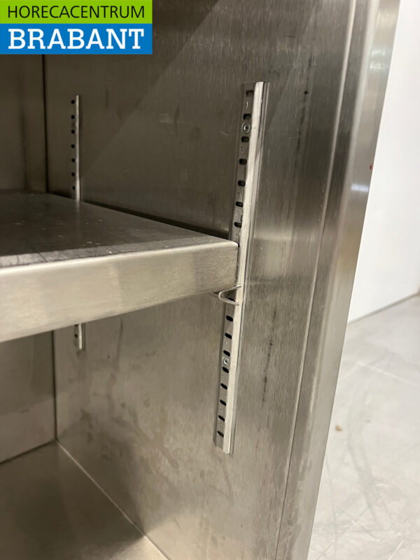 Edelstahl-Hängeschrank 2 Schiebetüren 148 cm Catering – Bild 5