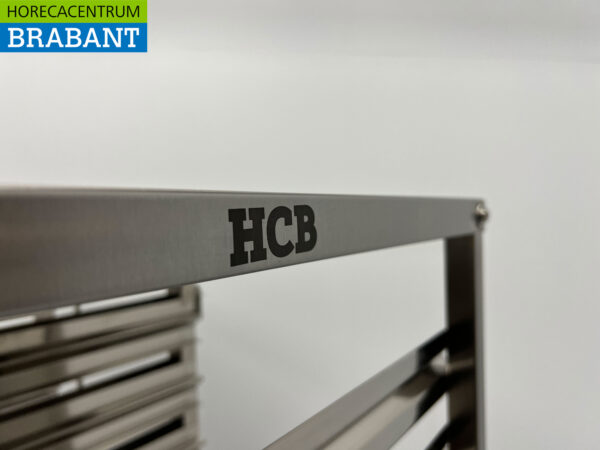 HCB Edelstahl Doppelter Etagenwagen 12 x 1/1 GN gastronorm 74 cm Horeca – Bild 5