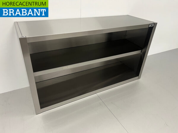 Edelstahl-Hängeschrank Premium-line Offenes Modell 120 cm Catering – Bild 3