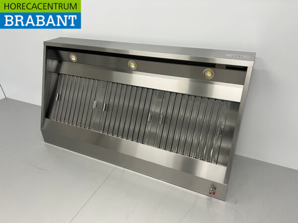 Edelstahl-Dunstabzugshaube Premium-line Motor 2000 kuub Schräges Modell 180 cm 230V Horeca – Bild 2