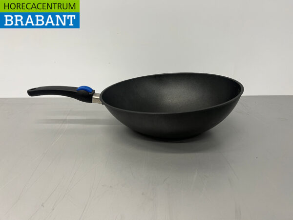 EUROLUX Gusseisen Universal-Wokpfanne Wok 32 x 36 cm - Keramikoberfläche - PFOA-frei - MADE IN GERMANY