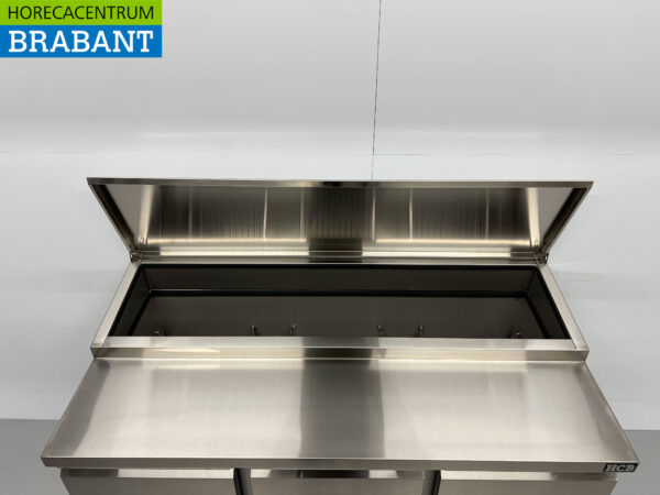 Edelstahl HCB Saladette Saladiere Gekühlte Werkbank 136,5 cm 230V Horeca – Bild 7
