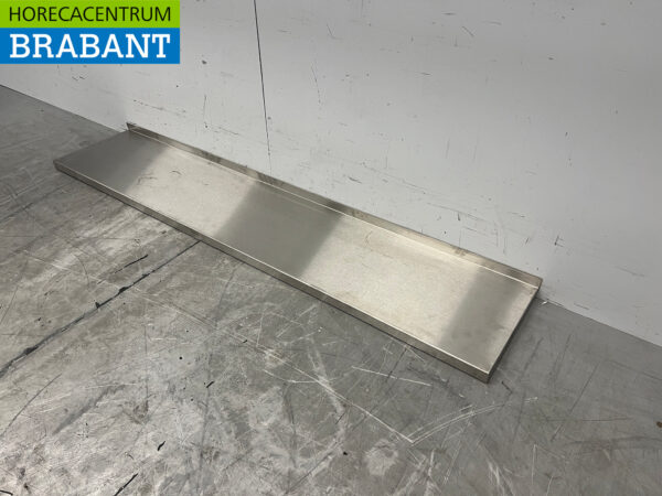 Wandregal aus Edelstahl 150 x 30 cm Horeca – Bild 2