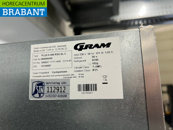 Edelstahl Gram Kühlung Kühlschrank 600 Liter Mobil 230V Horeca – Bild 5
