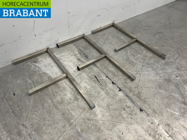 Wandhalterungen aus Edelstahl T.B.V. Doppelwandregal Horeca – Bild 3