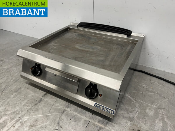 Edelstahl Metos Bratplatte Griddle glatt 80 cm 400V Horeca – Bild 2