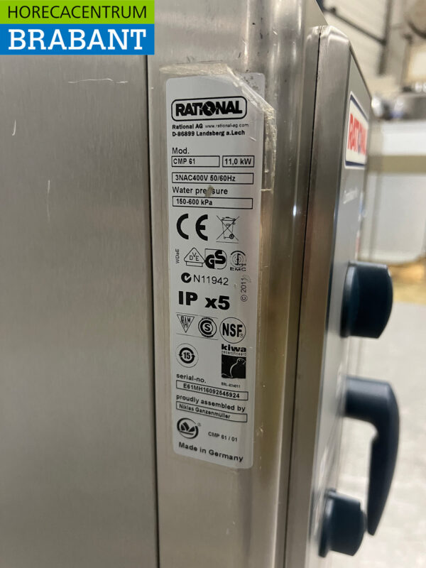 Edelstahl Rational Combimaster Plus Combisteamer Steamer 6 x 1/1 GN 400V Horeca – Bild 8