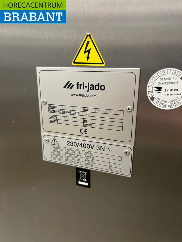 Edelstahl Fri-Jado Rotisserie Hähnchen Grill 5 Spieße 400V Horeca – Bild 8