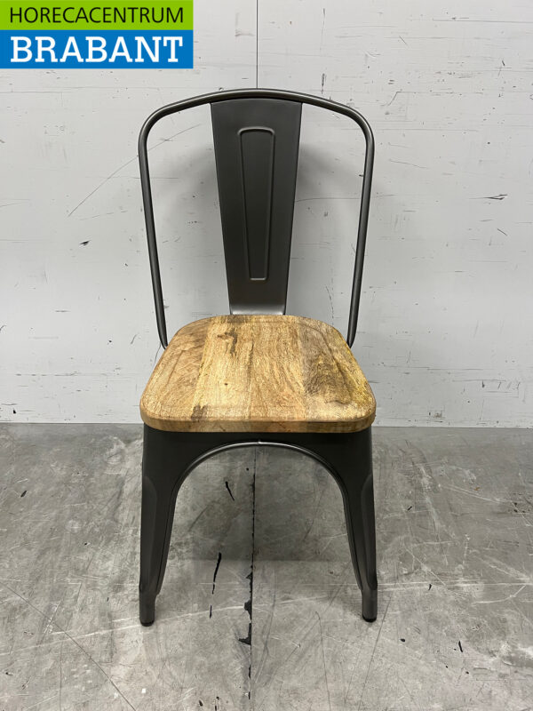 Bolero 4er Set Stühle mit Holzsitz Catering – Bild 4