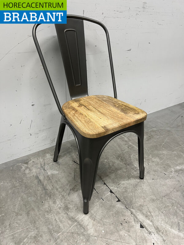 Bolero 4er Set Stühle mit Holzsitz Catering – Bild 6