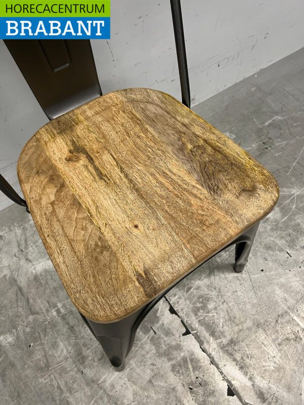 Bolero 4er Set Stühle mit Holzsitz Catering – Bild 7