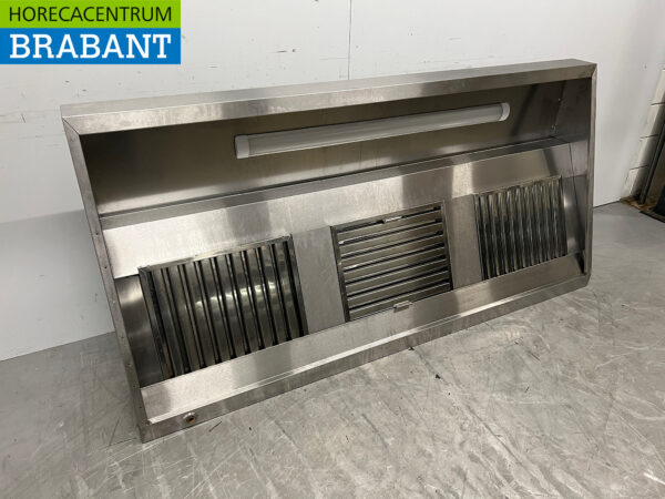 Schräge Dunstabzugshaube aus Edelstahl Modell 200 cm 230V Horeca – Bild 3