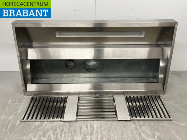 Schräge Dunstabzugshaube aus Edelstahl Modell 200 cm 230V Horeca – Bild 4