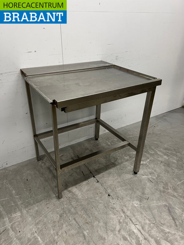 Edelstahl Entwässerungstisch T.B.V. Spülmaschine 80 cm Horeca – Bild 3