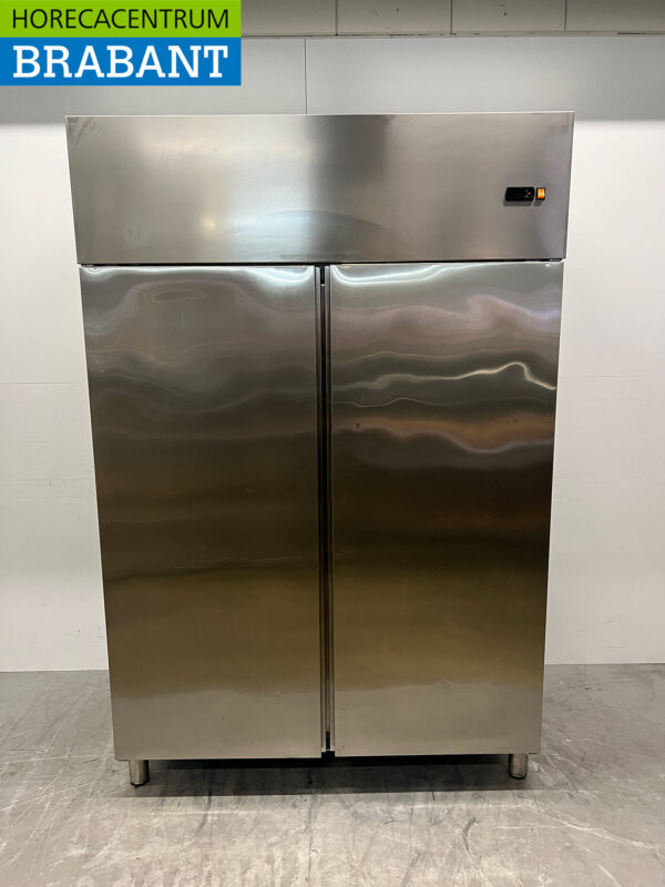 Asber Doppeltürige Gefriertruhe aus Edelstahl 1400 Liter 230V Horeca