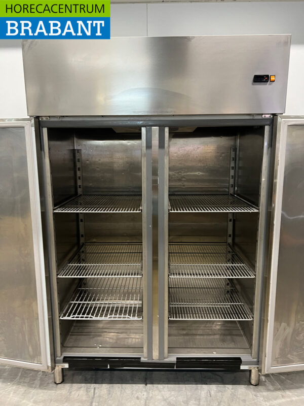 Asber Doppeltürige Gefriertruhe aus Edelstahl 1400 Liter 230V Horeca – Bild 4
