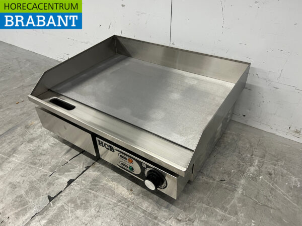 Edelstahl Grillplatte Glatte Platte 55 cm 230V Horeca – Bild 2