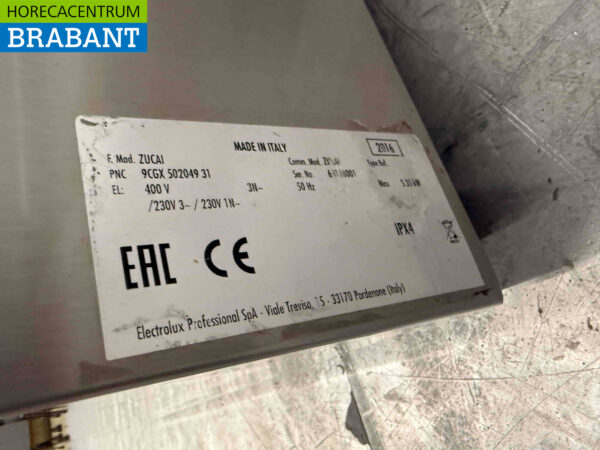 Zanussi Zucai Geschirrspüler aus Edelstahl 400V Catering – Bild 5