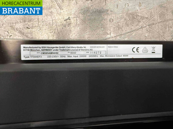 Siemens Einbaubackofen mit Umluft und Mikrowellen-Kombi 230 V Horeca – Bild 5