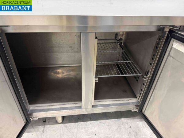 Gekühlte Werkbank aus Edelstahl 4 Türen 223 cm 230V Horeca – Bild 4