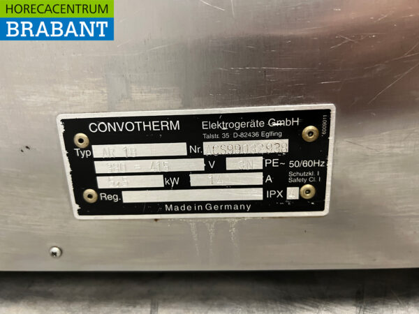 Edelstahl Convotherm AR18 Umluftofen 9 x 38/26,5 cm 400V Horeca – Bild 5